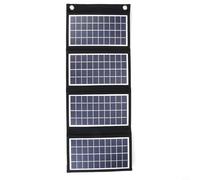 Panneau solaire pliable 20 W 15 W 10 W Chargeur portable double USB 5 V pour camping résistant aux intempéries avec revêtement ETFE (4 plis)