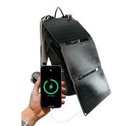 Panneau solaire pliable 20 W avec sortie USB-A, idéal pour charger des appareils en extérieur et des activités de plein air.