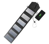 Panneau Solaire Pliable 72W Haute Efficacité Déplié 67.5x14.5cm Plié 15x9 5x3cm Imperméable Ports 3 USB A Et 1 Type C Chargement Simultané pour Camping Randonnée Maison Sac À Dos