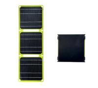 Panneau solaire pliable en silicone ETFE avec port de charge USB PD pour téléphones portables, tablettes, ordinateurs portables (jaune)