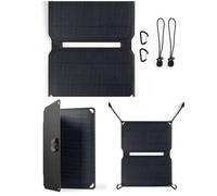 Panneau solaire pliable - LIVOO - Panneau solaire pliable 10W - Batterie intégrée - 10W - 23% rendement
