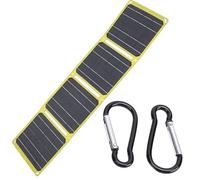 Panneau solaire pliable multifonction de 40 W avec double port USB et revêtement en matériaux ETFE pour toutes les conditions météorologiques, panneau solaire de camping en plein air
