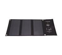 Panneau solaire pliable noir 21W, panneaux de chargement de téléphone Portable avec double Port USB pour randonnée en plein air Camping