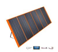 Panneau solaire pliable portable 500 W - Chargeur monocristallin 18 V/36 V haute efficacité pour centrales électriques extérieures, générateurs de camping et appareils mobiles (18 V, 60 W)