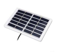 Panneau solaire polycristallin 1,2 W 6 V avec câble de 3 mètres pour projets de bricolage, camping, chargement de téléphones, batteries et banques d'alimentation