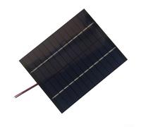 Panneau solaire polycristallin 12 V 2 W avec câble pour charge en extérieur, module d'alimentation de batterie à monter soi-même, 110 x 136 mm, noir, résistant aux intempéries, générateur d'énergie