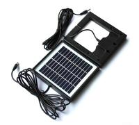 Panneau solaire polycristallin 2 W 12 V avec cadre, verre feuilleté, câble de 3 m et connecteur CC 5521 pour charge extérieure, projets de bricolage, alimentation par batterie