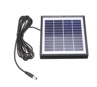 Panneau solaire polycristallin 5 W 12 V, chargeur compact 135 x 140 x 15 mm, sortie haute efficacité 220 mA avec câble de 300 cm, pour lampes de jardin, petit panneau solaire pour alimentation hors