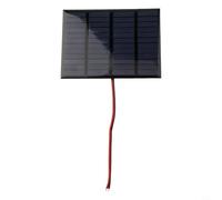 Panneau solaire portable 3 W 12 V Cellule polycristalline pour petits appareils DC Revêtement époxy Énergie extérieure pour source de randonnée 115 x 85 mm