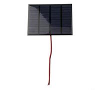 Panneau solaire portable 3 W 12 V pour batteries mobiles et petites CC - Chargeur solaire polycristallin, 115 x 85 mm, noir, compatible avec les appareils 9-12 V