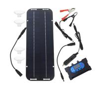 Panneau Solaire Portable 30 W Usb-c pour Camping et Activités Extérieures | Silicium Polycristallin et PET Noir, Transport Facile, Fixation Flexible, Compatible Batteries 12 V, Lampes Portables