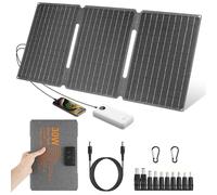 【Panneau Solaire Portable 30W 18V】 KWODE 30W Chargeur Solaire, ETFE IP67 Panneau Solaire Pliable, DC+USB3.0+Type-C Chargeur Solaire Portable Puissant pour Téléphones Tablettes Batterie Externe Camping