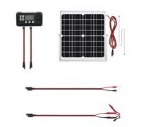 Panneau solaire portable 40 W avec contrôleur d'alimentation sans entrave pour le camping, la maison, les urgences, plaque solaire monocristalline