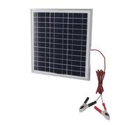 Panneau Solaire Portable 50 W, Cadre en Aluminium Silicium Monocristallin Panneau Solaire avec Câble de 9,8 Pieds Pinces de Batterie Rouges et Noires Dc 18 V Pour Camping