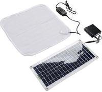 panneau solaire portable 50W avec 20W 12V Couverture électrique Boîtier de batterie Chargement efficace pour l'extérieur Camping Randonnée