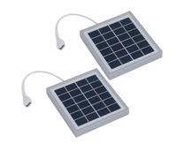 Panneau solaire Portable 5W, 2 pièces, chargeur solaire USB avec support arrière pour Smartphones, lecteurs MP3, appareils MP4