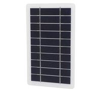 Panneau Solaire Portable 5W, Chargeur Monocristallin DC | Chargeur Solaire Compact Léger, Taux de Conversion Élevé, pour Ordinateur Portable Radio Camping Randonnée, Connecteur