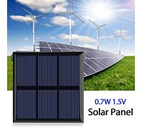 Panneau Solaire Portable, Chargeur D'énergie 1,5 V 0,7 W | Idéal pour les lampes solaires, performances efficaces, conception économe en énergie