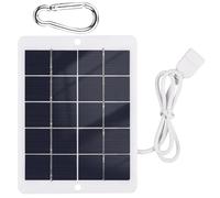 Panneau solaire portable | Chargeur portable rapide de 6,3 x 4,72 pouces | Panneaux solaires à efficacité | Chargeur rapide imperméable de 5 W 5 V pour camping pour charger la lumière LED des