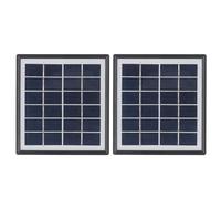 Panneau solaire portable CheoTime 2PCS, chargeur solaire USB 5W avec panneau solaire monocristallin compact compact pour le camping en plein air Marine pour la puissance PV hors
