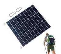 Panneau Solaire Portable | Dispositif De Chargement À Double Sortie USB De 10 - Chargeur Solaire pour Station d'Énergie | pour la Randonnée, la Véranda, les Fêtes, le Pique-nique, le Sac à Dos, les Té