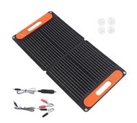 Panneau solaire portable extérieur étanche 80 W double port USB ETFE dispositif de charge mobile d'alimentation mobile durable
