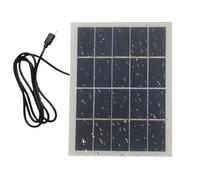 Panneau Solaire Portable - Générateur De Charge Solaire 6,69 × 5,12 × 0,79 Pouces, Générateur À Haute Conversion 15 W | Chargeur Étanche Compact Et Pliable Pour Camping Randonnée | Panneaux D'