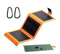 Panneau solaire portable | Panneau solaire pliable avec angle réglable | Chargeur de batterie compact et léger pour camping, utilisation extérieure et sécurité avec design spatio-efficace