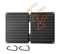 Panneau solaire portable : panneau solaire pliable, générateur de contrôleur d'onduleur pour urgences Sac à dos | Téléphone Randonnée, camping, voyage en plein air Accessoire téléphonique Charge