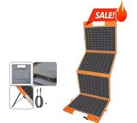 Panneau solaire portable, sortie 18V DC, design pliable, chargement très efficace