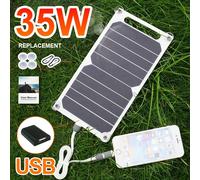 Panneau solaire Portable Sunpower 35W, plaque solaire 5V avec chargeur de stabilisation sécurisé USB pour téléphone de banque d'alimentation, Camping en plein air, maison, cadeau RV 35W 5V
