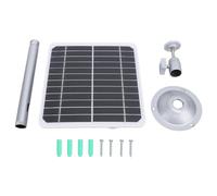 Panneau solaire pour caméra 20 W 5 V IP68 étanche panneau solaire monocristallin haute efficacité pour caméras de sécurité mangeoires pour la faune ABS alliage d'aluminium 16,5 x