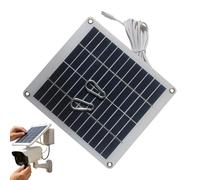 Panneau solaire pour caméra - 50 W 12 V - Étanche - Équipement de type C - Panneau de charge solaire - Pour camping, voyage, urgence, voiture, pêche, tempête, voyage, ferme, maison, jardin
