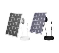 Panneau solaire pour caméra de sécurité - Chargeur solaire étanche de qualité A 10 W 5 V avec cordon | Compatible avec Ring EU FY & Cameras, économe en énergie et réglable