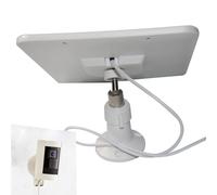 Panneau Solaire pour Caméra de Sécurité,Chargeur Solaire Étanche,Panneau Solaire Réglable 20W avec Support pour Chargeur de Caméra | Convient Pour Maison, Porte d'entrée, Arrière-cour, Jardin