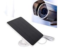 Panneau Solaire pour Caméra de sécurité Extérieure, Chargeur de Caméra étanche 5 V 4 W Haute efficacité avec Cordon D'alimentation de 9,84 Pieds, Conversion Efficace à Rotation à