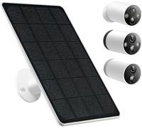 Panneau solaire pour caméra de sécurité extérieure Tapo, chargeur solaire 5 W compatible avec TP-Link Tapo MagCam C425/C420/C400, câble de charge étanche de 2,9 m, support réglable à 360°, 19,1 x 16,3
