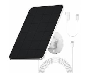 Panneau Solaire pour Caméra Eufy,5V 4W Panneau Solaire Micro USB IP65 | pour eufyCam 2/2 Pro/2C/2C Pro/3/3C/E/E20/E40/L20/L40/S330, SoloCam E20/E40/S230/Spotlight,Bouchon en Caoutchouc Inclus