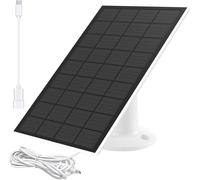 Panneau Solaire pour Camera eufy, pour eufyCam 2/2 Pro,2C/2C Pro,E,soloCam E20/E40 Spotlight, Chargeur Solaire USB-C IP65 Etanche pour eufy avec Micro USB et Micro Plug (1Pack)