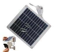 Panneau Solaire pour Caméra Extérieur 50W 12V Type-C Imperméable Équipement