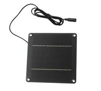 Panneau solaire pour caméra extérieure Ring 24 W 12 V - Panneau solaire d'arrière-cour | Étanche avec port 5521 DC pour caméras de sécurité pour jardin, terrasse, camping, extérieur