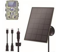 Panneau solaire pour caméras de chasse, batterie rechargeable 6000 mAh, 3 W/5 V, étanche IP66