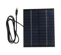 Panneau solaire pour caméras de surveillance, panneau solaire 2 W 12 V avec sortie de type C, bricolage, panneau solaire étanche pour lampadaires, lampes de jardin, ventilateurs domestiques, pompe