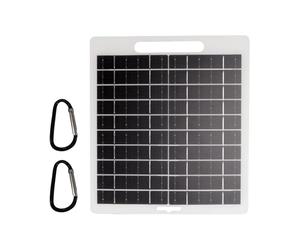 Panneau solaire pour camping | Panneau solaire extérieur avec port USB et DC - Haute efficacité monocristallin 5-12 V pour camping-car, ordinateur portable, téléphone, tablette et casque