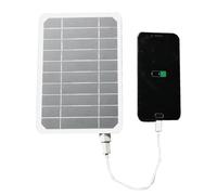 Panneau Solaire pour la Charge des Appareils - Chargeur de Téléphone Compact 5V 5W | Chargeur Solaire avec Port USB | Pour Randonnée Voyage Road Trip Pêche Camping Festival et Smartphone Caméra Tablet