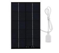 Panneau Solaire pour Recharge USB - 2 Watts 5 Volts, 14 x 9 cm, Étanche, Chargeur pour Téléphone Portable et Camping