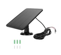 Panneau Solaire pour Sonnette, Chargeur de Caméra à Panneau Solaire 10 W Compatible avec la Sonnette Vidéo Battery 2/3/3+/4+, pour Nest (CSP4W-O-B)