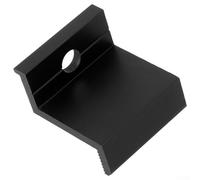 Panneau solaire PV 45 mm, kit de toit d'extrémité pour cadres de montage de 35 mm, 40 mm, 10 30 mm, alliage d'aluminium, noir, pour colliers de serrage, installation au sol (35 mm)