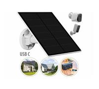 Panneau solaire - REVOLT - 5 W - pour caméra IP avec port USB-C