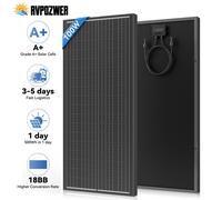 Panneau solaire rigide RVPOZWER 12,8 V 100 W, cellules solaires de type N 18BB, panneau solaire monocristallin en silicium, étanche, camping/maison/camping-car 100W x 1